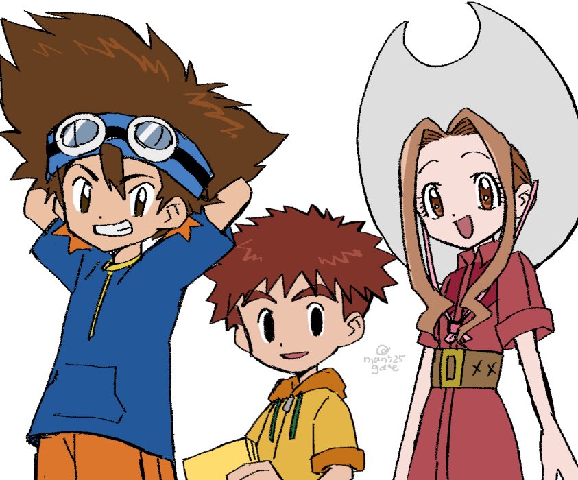 Izumi Koshiro Tachikawa Mimi Yagami Taichi Digimon Digimon