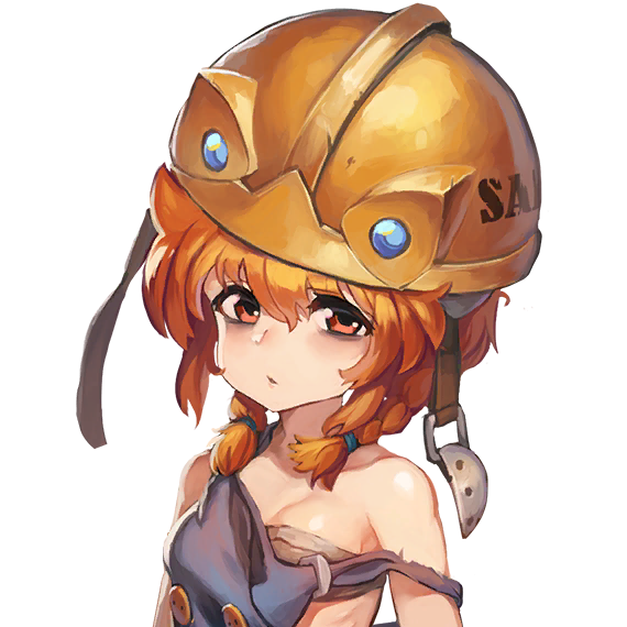 bags_under_eyes bandages bandeau bare_shoulders braid breasts buttons construction_worker dutch_girl_(last_origin) female_focus game_cg hair_between_eyes hair_over_shoulder hair_tie hard_hat helmet last_origin looking_at_viewer low_twin_braids medium_breasts medium_hair off_shoulder official_art orange_eyes orange_hair paintale sarashi shiny_skin short_braid sleeveless transparent_background twin_braids upper_body