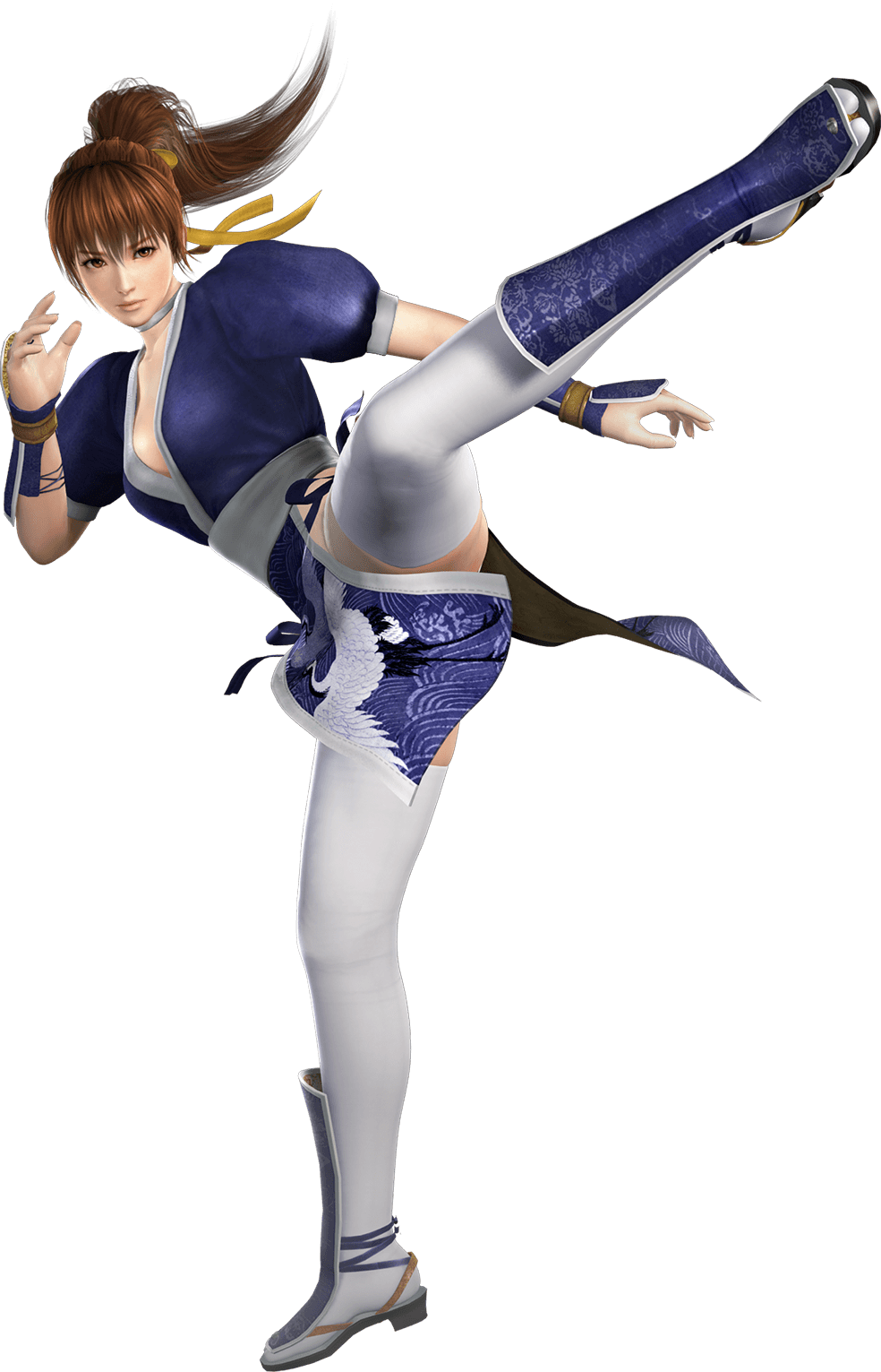 Kasumi Doa Dead Or Alive Musou Stars Tecmo Highres Official Art 1girl 3d Breasts 