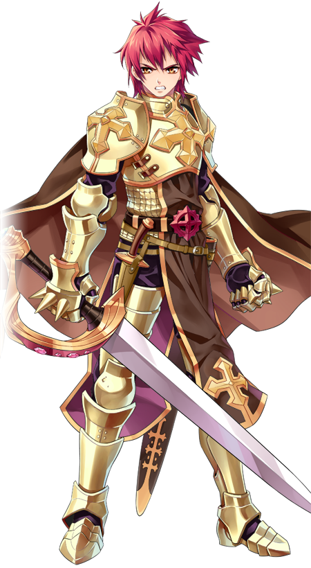 1boy armor armored_boots belt black_belt black_pants black_shirt boots brown_cape brown_eyes brown_tabard cape chainmail clenched_hand clenched_teeth cross cross_of_prontera full_body gold_armor holding holding_sword holding_weapon kousaki_rui large_variant_set leg_armor looking_at_viewer lord_knight_(ragnarok_online) male_focus official_art pants pauldrons ragnarok:_guild_masters ragnarok_online red_hair shirt short_hair shoulder_armor simple_background solo spiked_gauntlets standing sword tabard teeth transparent_background v-shaped_eyebrows variant_set weapon