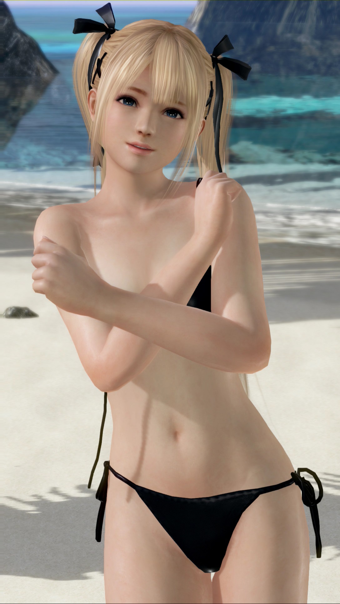 Marie Rose Dead Or Alive Untied 1girl 3d Bikini Blonde Hair Blue 8200