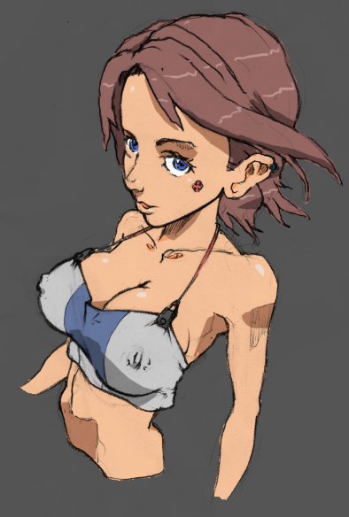 breasts brown_hair eureka_seven eureka_seven_(series) large_breasts nipples tagme talho_yuuki ugenixdoujinwave