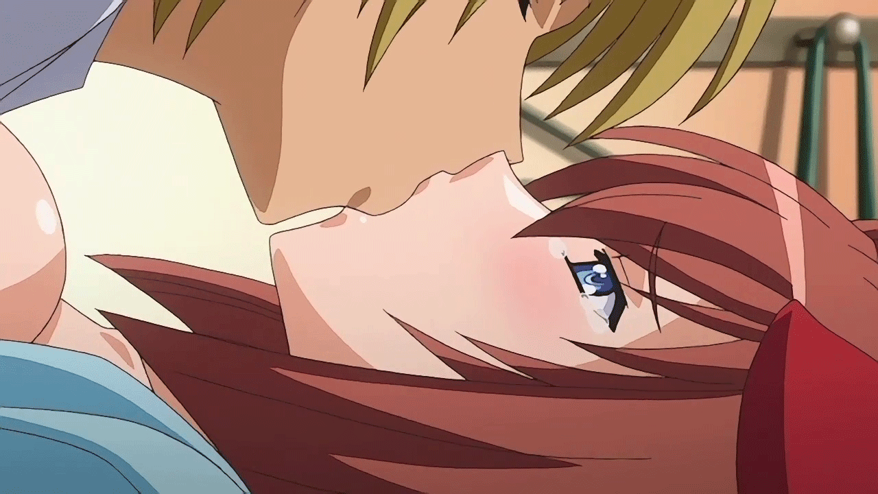 Anime hentai kissing