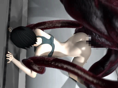 eden (game), animated, animated gif, lowres, 3d, ass, black hair, censored,  monster, tentacles - Image View - | Gelbooru - Free Anime and Hentai Gallery