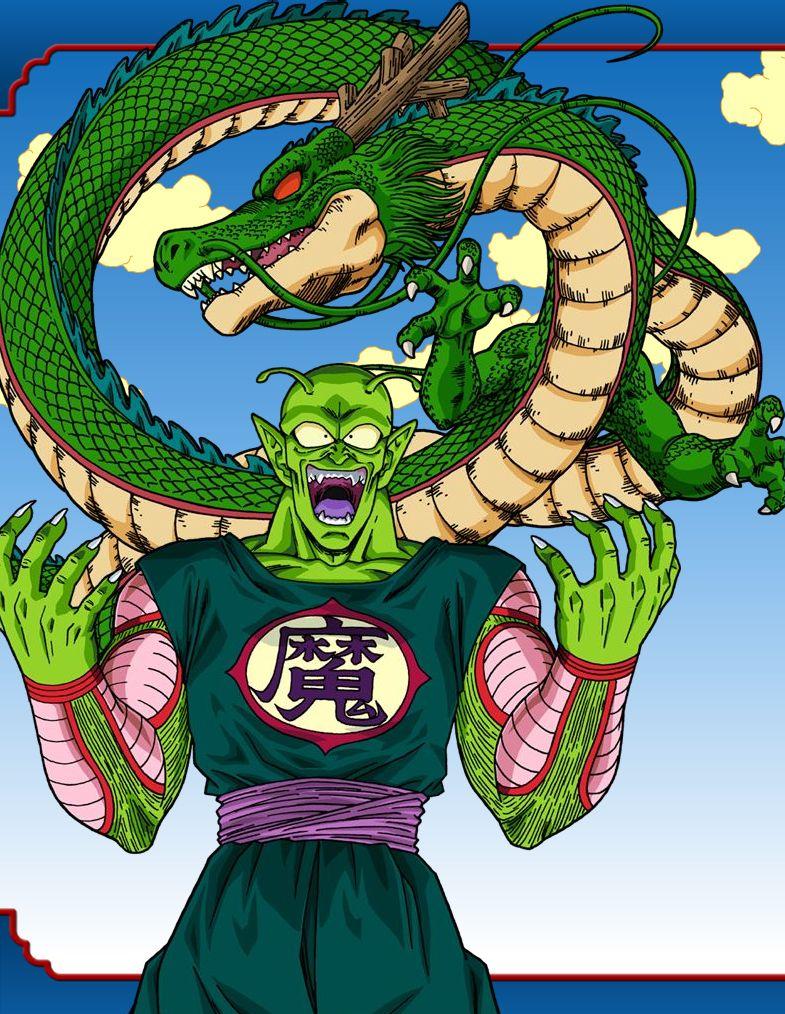 alien colored_skin dragon dragon_ball green_skin horns piccolo_daimaou shenron