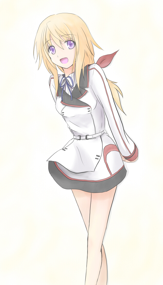 Charlotte Dunois Infinite Stratos 10s 1girl Arms Behind Back 