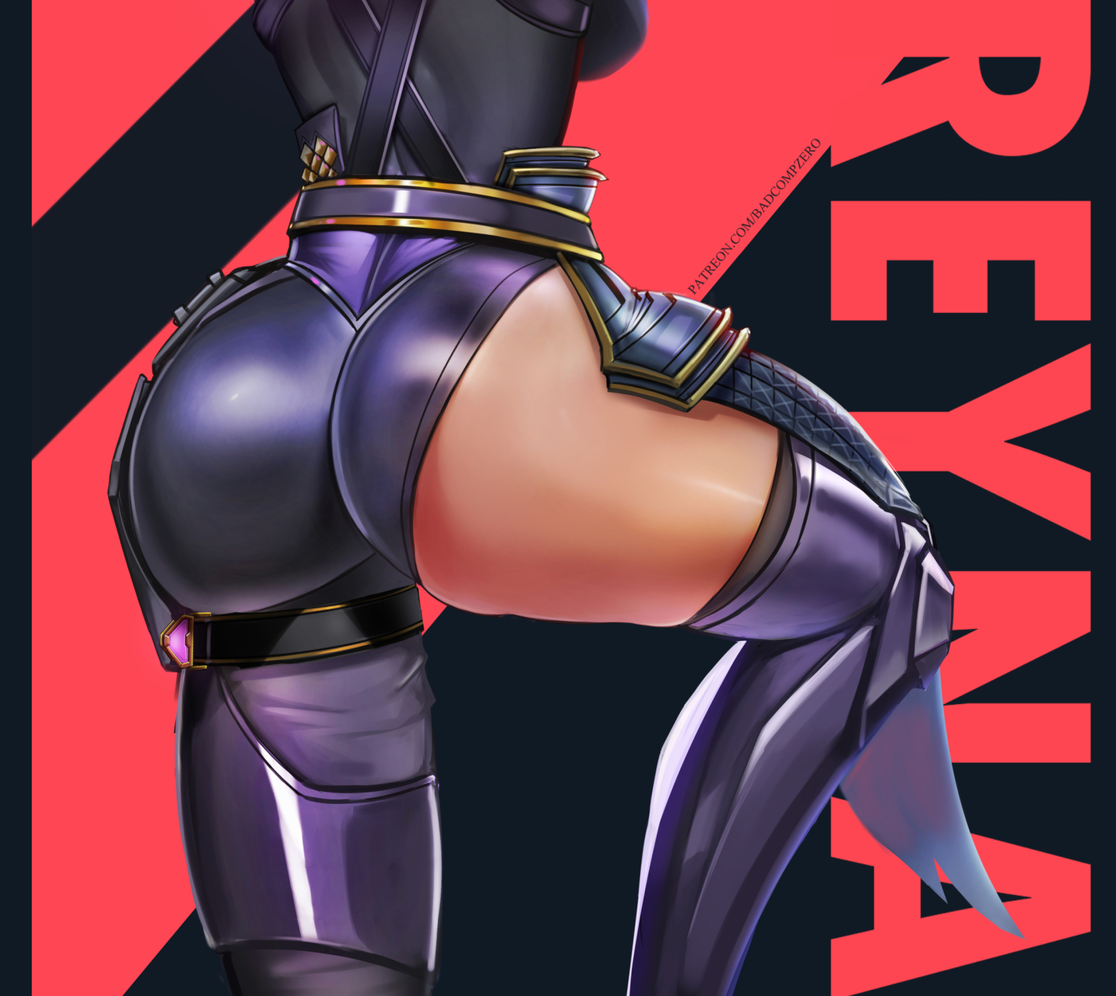 Badcompzero Reyna Valorant Riot Games Valorant Highres 1girl Ass Ass Cutout Ass Focus 3681