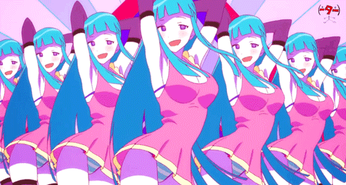 Blue Haired Anime Girl Dancing Animation - wide 7