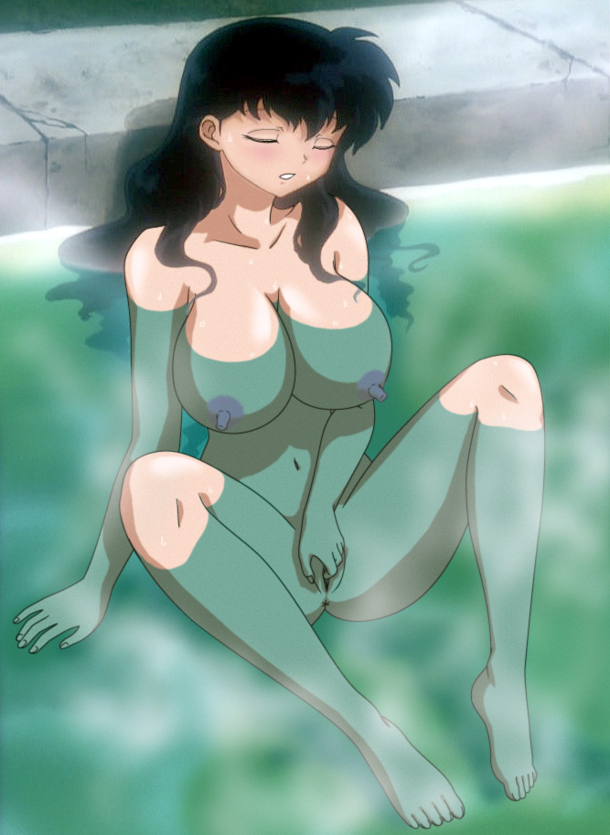 Higurashi Kagome Inuyasha Screencap Third Party Edit 1girl Anime Screenshot Anus Barefoot 