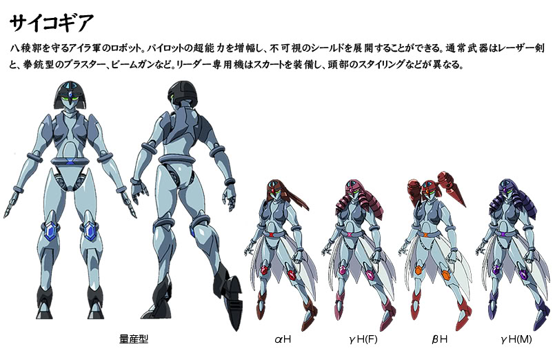 1girl android character_sheet doll_joints drill_hair female_focus full_body joints mazinger_(series) mazinkaiser_skl mecha multiple_views psycho_gear robot simple_background turnaround white_background