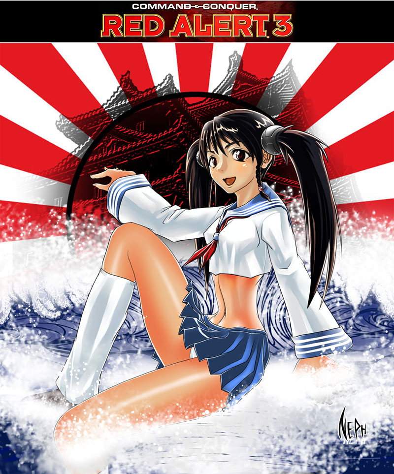 Yuriko Omega Command And Conquer Red Alert 3 1girl D Breasts