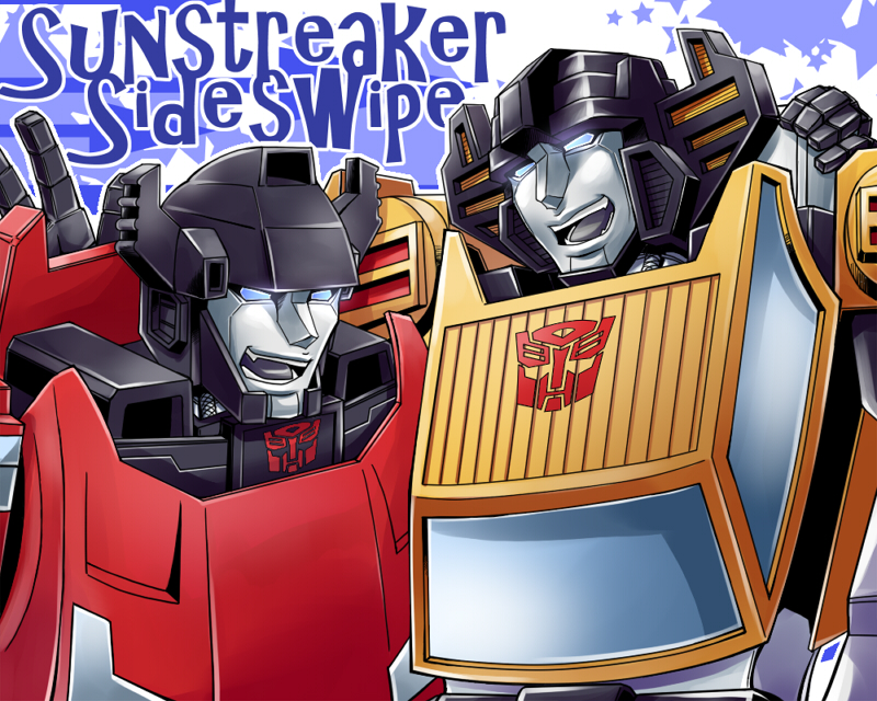 2boys brothers multiple_boys siblings sideswipe sunstreaker transformers transformers:_generation_1