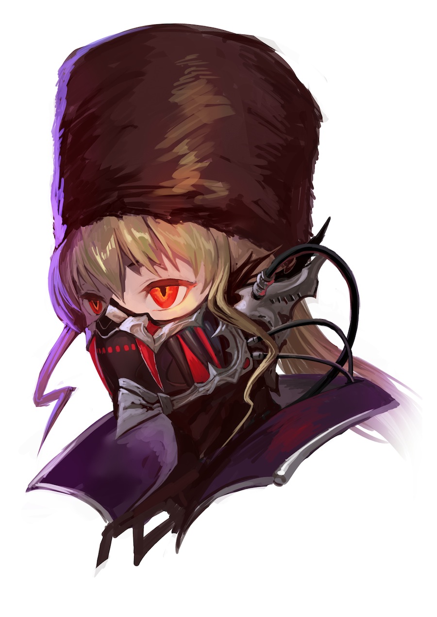 Nakamura Eight Mia Karnstein Code Vein Highres 1girl Blonde Hair Fur Hat Glowing Glowing 3667