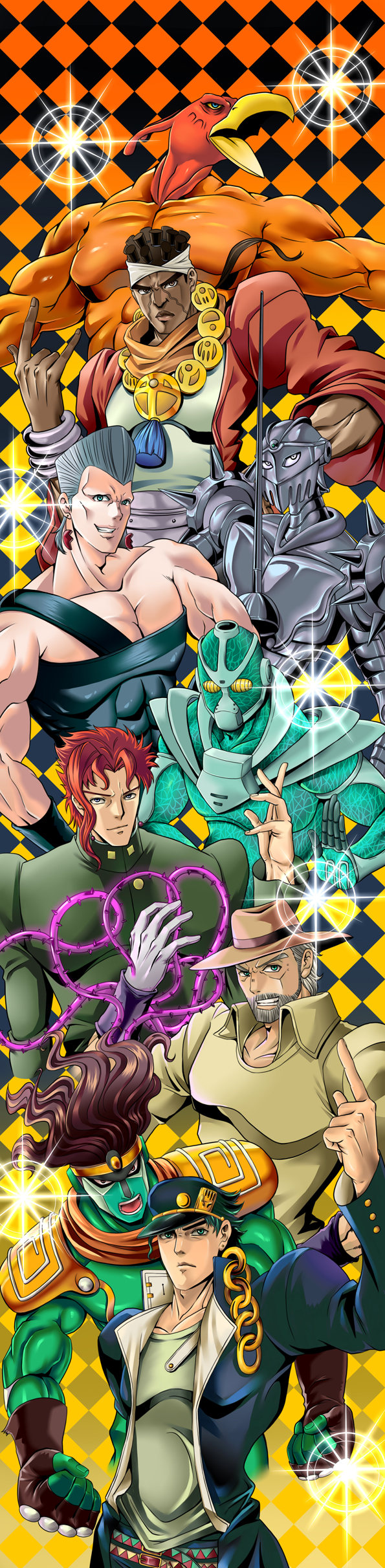 Seed01010 Hermit Purple Hierophant Green Jean Pierre Polnareff Joseph Joestar Joseph 1626