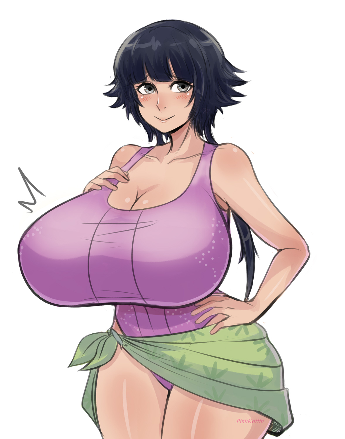 Sui Feng Bleach Highres 1girl Alternate Breast Size Breasts