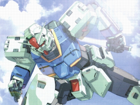 dual_wielding gundam gundam_cross_dimension_0079 holding lowres mecha mobile_suit_gundam pixie_gundam robot weapon