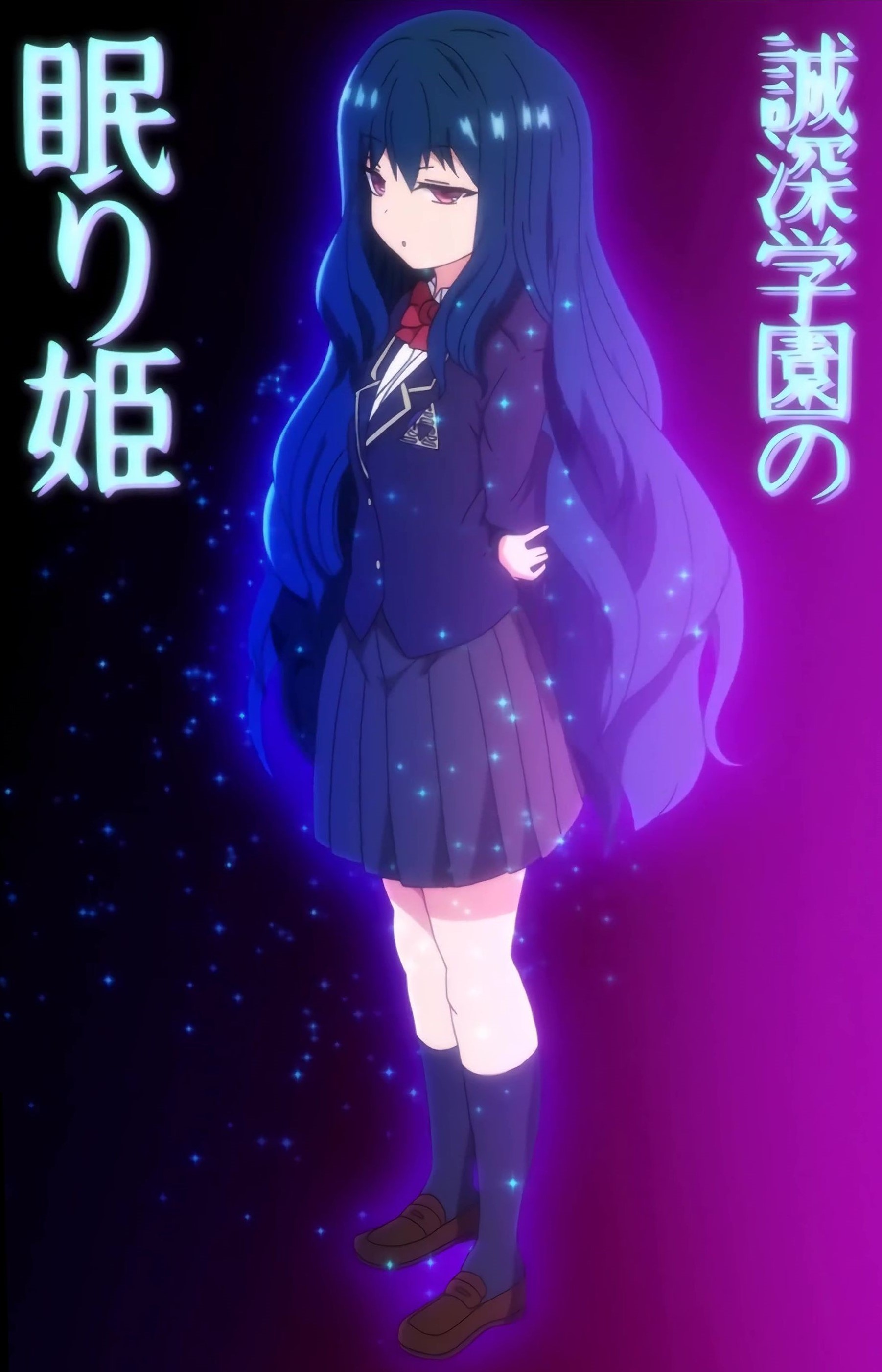 Nozaki Yu Saimin Seishidou Absurdres Highres Stitched Third Party Edit Blue Hair Pink