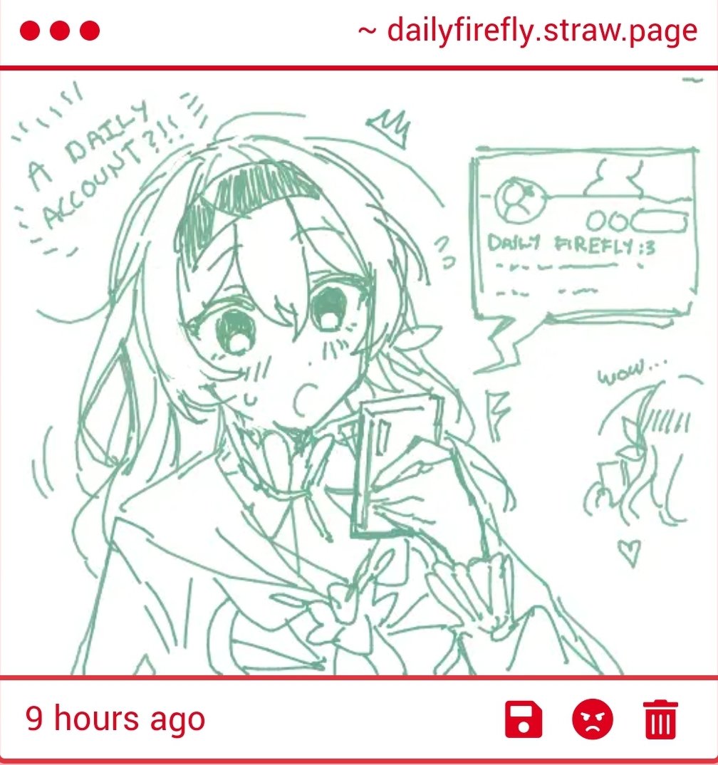 1girl emne english_text firefly_(honkai:_star_rail) hairband hand_up holding holding_phone honkai:_star_rail honkai_(series) jacket long_hair monochrome neckerchief open_mouth phone second-party_source sidelocks sketch solo strawpage_(medium) twitter upper_body