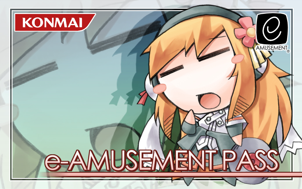 1girl :o =_= beatmania_(series) beatmania_iidx bemani blush_stickers border chibi closed_eyes english_text female_focus long_sleeves nyagakiya open_mouth solo text_focus umegiri_iroha upper_body zoom_layer