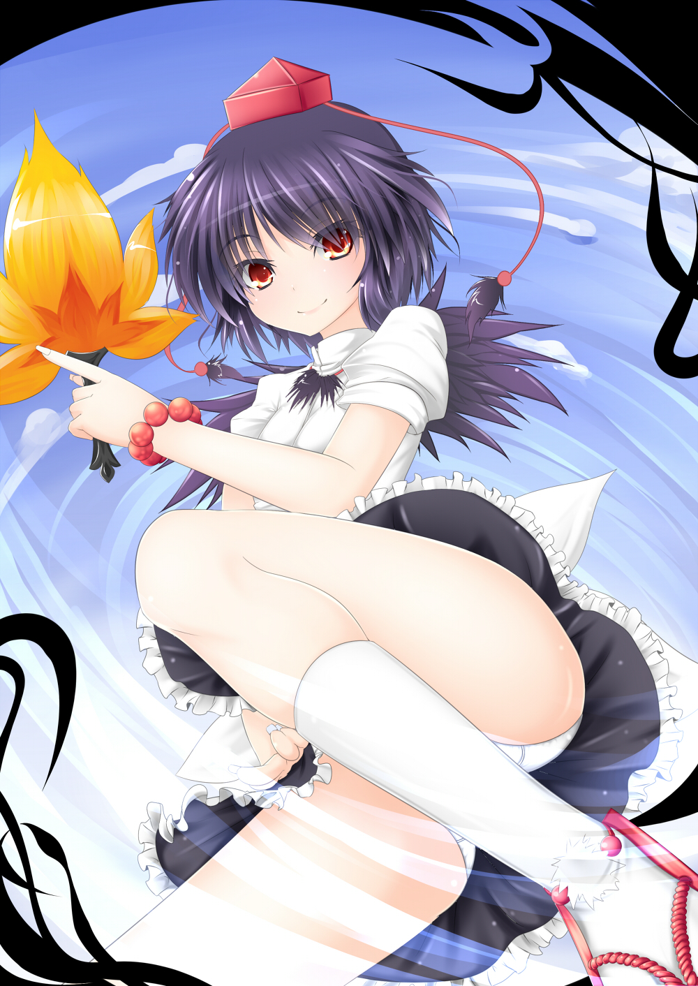 Inu3 Shameimaru Aya Touhou Bad Id Bad Pixiv Id Highres 1girl Black Hair Dress Shirt 4416