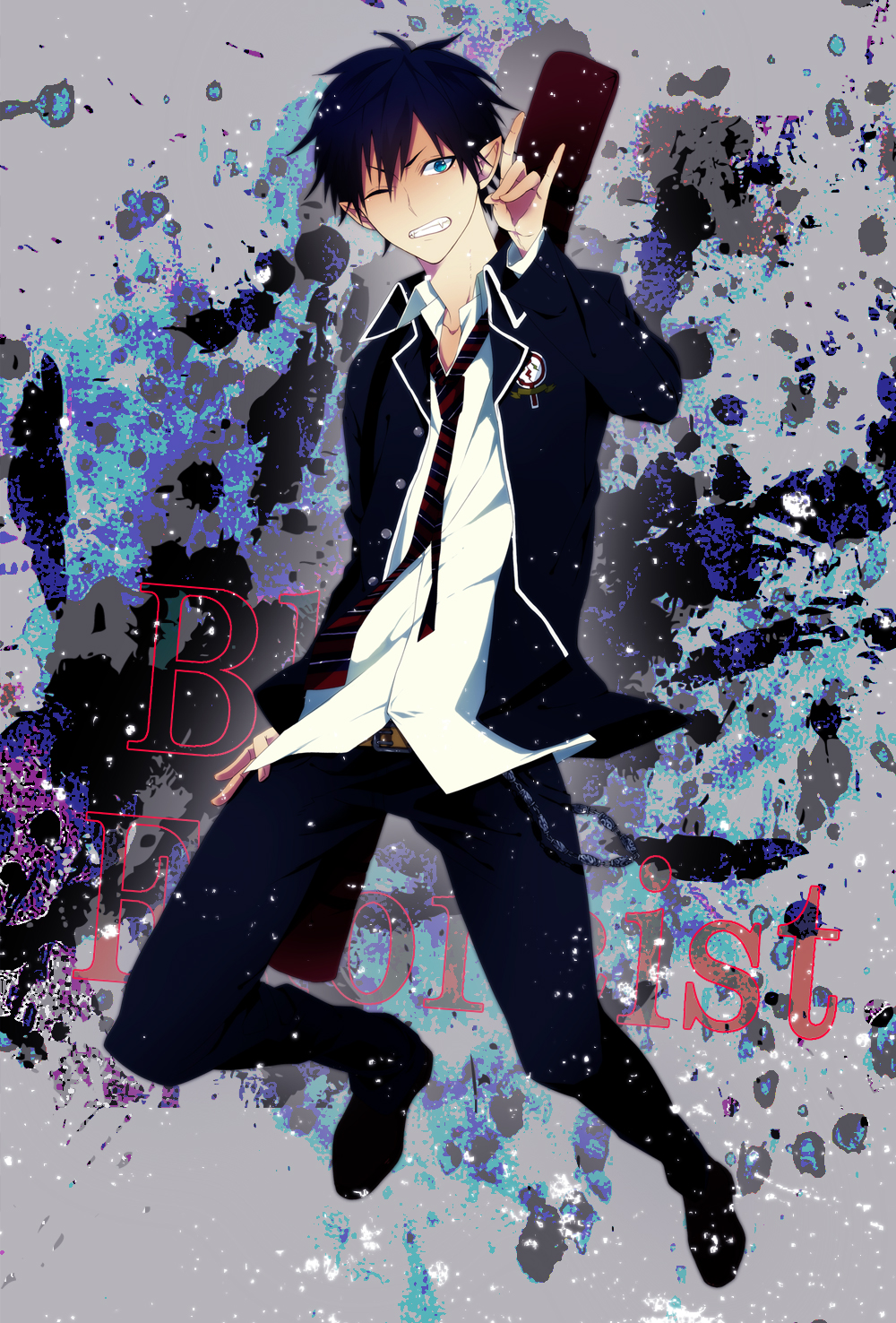 ao_no_exorcist highres male_focus okumura_rin okumura_yukio tagme