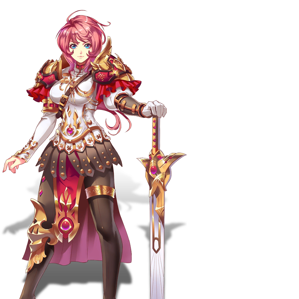 Sacred Sword Princesses 1girl Armor Blue Eyes Breasts Closed Mouth Gloves Legs Legs