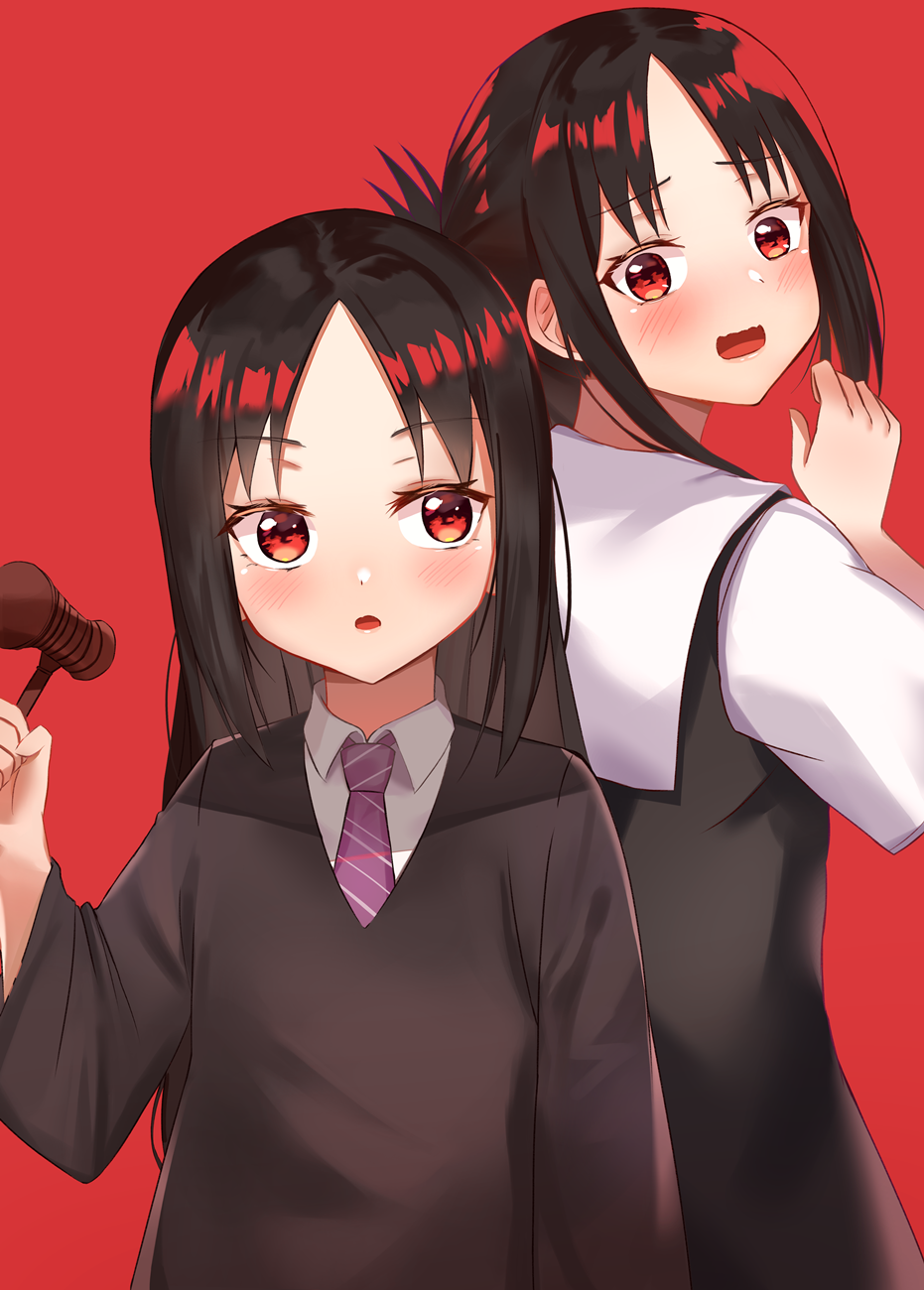 1girl black_hair derby_(dabidabi) highres kaguya-sama_wa_kokurasetai_~tensai-tachi_no_renai_zunousen~ red_eyes shinomiya_kaguya tagme