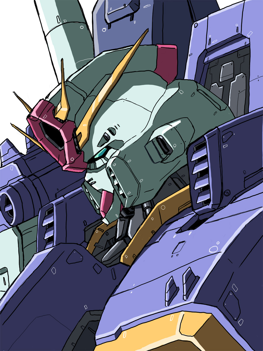 artist_request gundam gundam_zz highres mecha no_humans robot zz_gundam