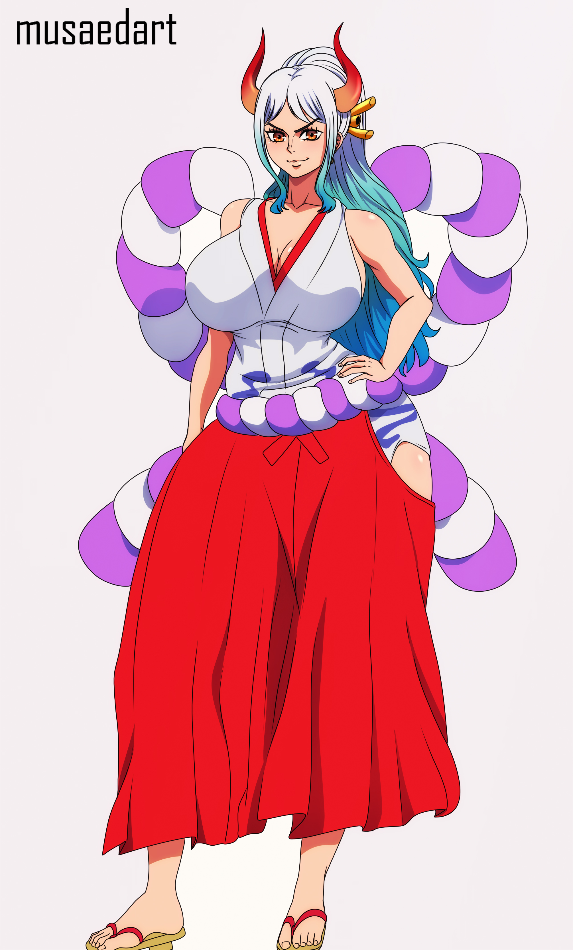Musaed Art Yamato One Piece One Piece Absurdres Highres 1girl 