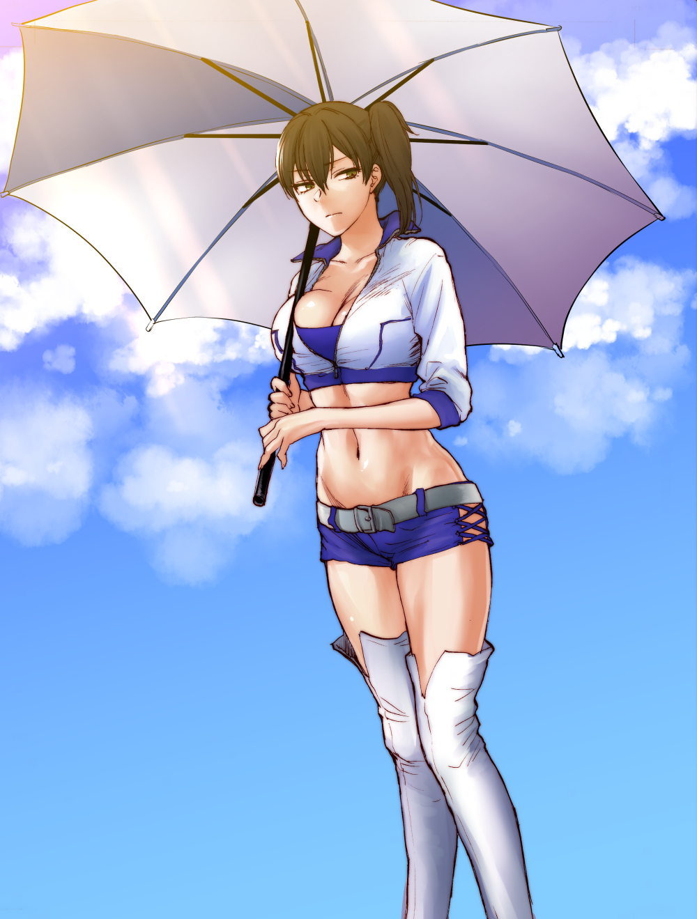 Shoukaki Earthean Kaga Kancolle Kantai Collection Highres 10s 1girl Alternate Costume