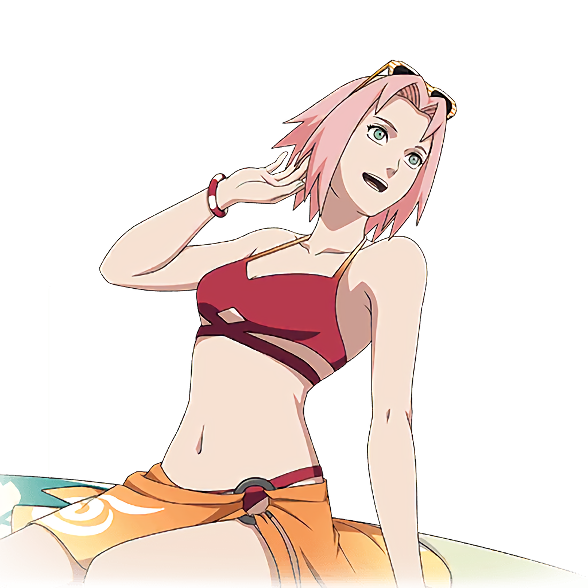 Haruno Sakura Naruto Series Naruto Shippuuden Official Art 1girl Bare Arms Bare Legs