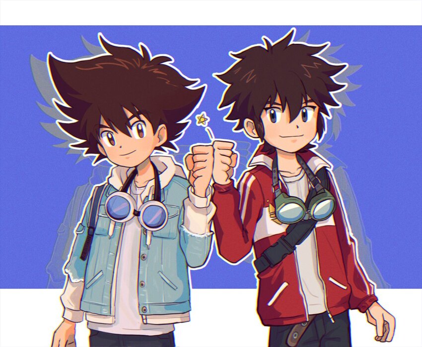 digimon digimon_adventure digimon_xros_wars kudou_taiki tagme yagami_taichi