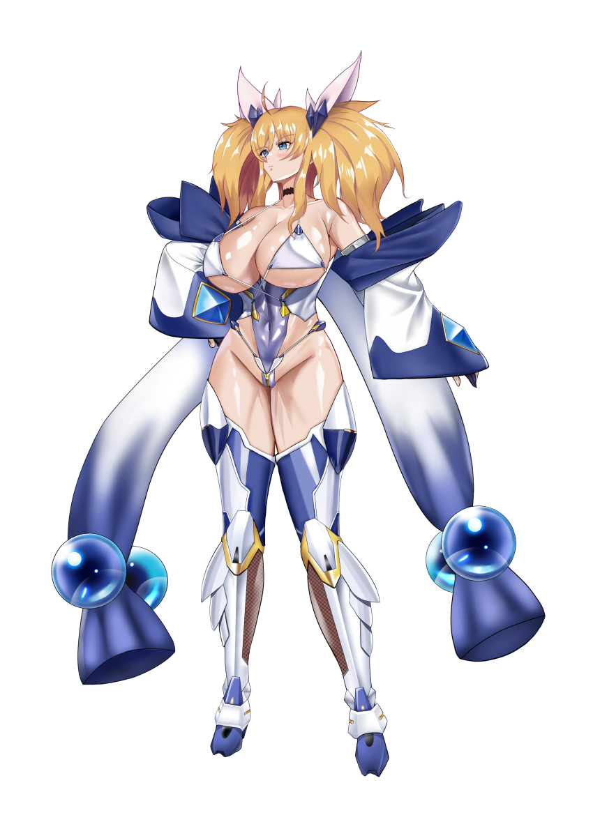 1girl blonde_hair breasts huge_breasts onizaki_kirara taimanin_(series) taimanin_rpgx zack_zatoshi