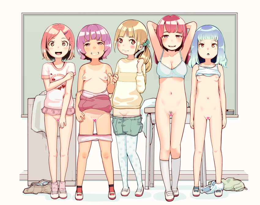 Rensyu Original Absurdres Commentary Request Highres Girls Arms