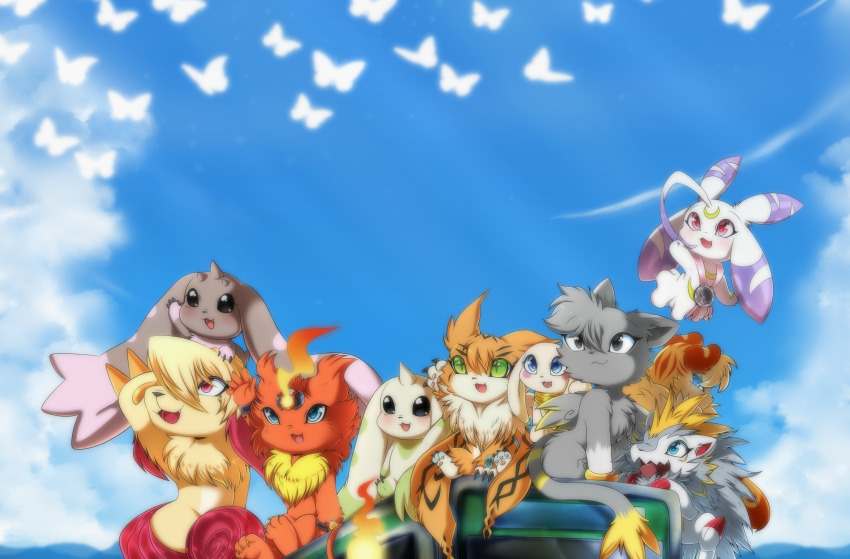 coronamon digimon herissmon labramon lopmon lunamon meicoomon plotmon terriermon