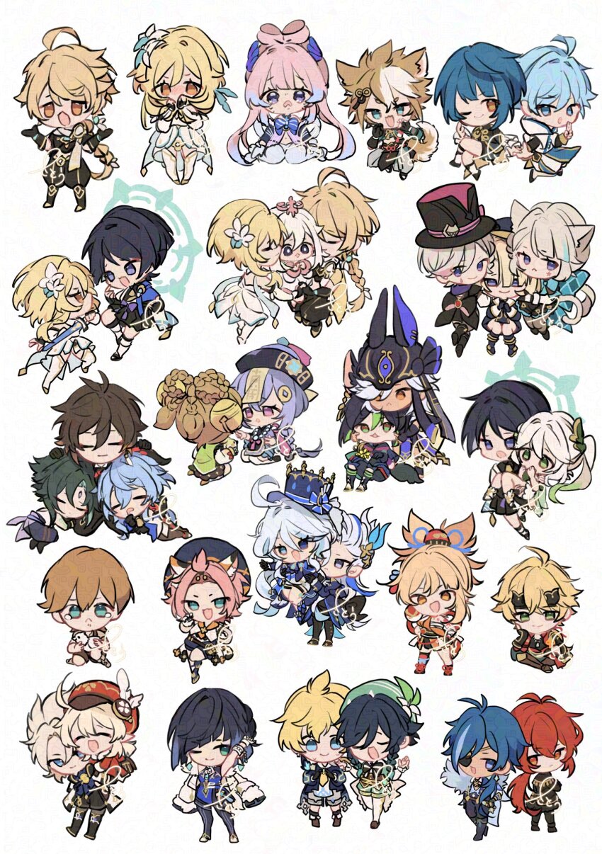 6+boys 6+girls :&lt; aether_(genshin_impact) ahoge akanbe albedo_(genshin_impact) ancient_egyptian_clothes animal_ear_hood animal_ears anklet antenna_hair aqua_bow aqua_eyes aqua_hair arm_tattoo arm_up armor armpit_carry arms_at_sides asymmetrical_gloves back-to-back backless_dress backless_outfit backpack bag bangs_pinned_back bead_necklace beads behind_another bell belt beret bird black_belt black_bridal_gauntlets black_coat black_eyes black_gloves black_hair black_hat black_hood black_horns black_jacket black_leggings black_pants black_pantyhose black_shirt black_shoes black_shorts black_skirt black_sleeves blonde_hair bloomers blouse blue_bow blue_brooch blue_coat blue_eyes blue_flower blue_gemstone blue_hair blue_halo blue_hat blue_jacket blue_shoes blue_sleeves blue_trim blunt_bangs blunt_ends bodystocking boots bow bow-shaped_hair boy_and_girl_sandwich braid braided_hair_rings bridal_gauntlets bright_pupils brown_bag brown_eyes brown_hair brown_halo cabbie_hat cape carrying carrying_person cat_ears cat_girl cat_tail checkered_hair_ornament cheek_kiss cheek_pull chest_sarashi chest_tattoo chibi chin_rest china_dress chinese_clothes chongyun_(genshin_impact) closed_eyes closed_mouth coat coat_on_shoulders coin_hair_ornament covering_own_mouth cowlick cropped_shirt cross-laced_shoes crossed_legs curly_ends cyno_(genshin_impact) dark-skinned_male dark_skin detached_sleeves diluc_(genshin_impact) diona_(genshin_impact) dog_boy dog_ears dog_tags dog_tail double_cheek_kiss dove dress earrings elbow_on_thigh eyelash_ornament eyelid_pull eyeliner eyepatch eyeshadow facial_mark fake_animal_ears fake_horns feathers fidgeting fin_hair_ornament fish_tattoo flower flower_tattoo flying forehead_mark fox_ears fox_tail freminet_(genshin_impact) frilled_sleeves frills frown full_body fur_coat fur_collar furina_(genshin_impact) furisode ganyu_(genshin_impact) gem genshin_impact gloves goat_horns gold gold_trim gorou_(genshin_impact) green_cape green_dress green_eyes green_hair green_hat green_shirt green_shorts grey_hair grey_pants hadanugi_dousa hair_bell hair_between_eyes hair_bow hair_flower hair_intakes hair_ornament hair_over_mouth hair_over_one_eye hair_rings hakama hakama_shorts half_gloves halo halo_behind_head han&#039;eri hand_on_own_hip hands_up hat hat_bow hat_feather hat_flower head_on_head head_rest headband hetero heterochromia high_ponytail highres hime_cut holding holding_sword holding_weapon hood hooded_shirt horned_headwear horns hug igote index_finger_raised index_fingers_together indian_style jackal_ears jacket japanese_armor japanese_clothes jewelry jiangshi jingle_bell kaeya_(genshin_impact) kimono kiss kissing_cheek klee_(genshin_impact) knee_boots kneeling kote kurokote lap_pillow layered_kimono layered_sleeves leg_warmers leggings leglet long_hair long_sleeves looking_at_another looking_at_viewer low-braided_long_hair low-tied_long_hair low_ponytail low_twintails lumine_(genshin_impact) lynette_(genshin_impact) lyney_(genshin_impact) magic_circle makeup mechanical_halo mika_(genshin_impact) mini_hat mini_top_hat mismatched_gloves multicolored_flower multicolored_hair multiple_boys multiple_girls nahida_(genshin_impact) necklace neuvillette_(genshin_impact) ofuda ofuda_on_head one_eye_closed open_clothes open_jacket open_kimono open_mouth orange_kimono outstretched_arm outstretched_arms paimon_(genshin_impact) pants pantyhose partially_fingerless_gloves paw_pose pelvic_curtain piggyback pink_eyes pink_hair pleated_shorts pointing pointing_at_another pointing_at_self ponytail princess_carry purple_bow purple_eyes purple_hair purple_hat purple_sleeves qingdai_guanmao qiqi_(genshin_impact) randoseru red_coat red_eyeliner red_eyes red_eyeshadow red_hair red_hat red_jacket red_rope red_sleeves red_socks rope sandwiched sangonomiya_kokomi sarashi satou_(satopurin33) scaramouche_(genshin_impact) scarf seiza shimenawa shirt short_eyebrows short_hair short_hair_with_long_locks short_sleeves shorts siblings side_ponytail sidelocks signature single_sode single_thighhigh sitting skirt smile socks spiked_hair spread_arms standing step-siblings stirrup_footwear streaked_hair suit_jacket sweatdrop swept_bangs sword tail talisman tassel tassel_earrings tattoo tearing_up tears thigh_strap thighhighs thoma_(genshin_impact) tighnari_(genshin_impact) timmie_(genshin_impact) tongue tongue_out top_hat twiddling_fingers twins twintails underwear v-shaped_eyebrows vambraces venti_(genshin_impact) vision_(genshin_impact) wanderer_(genshin_impact) wariza weapon white_background white_bloomers white_coat white_dress white_feathers white_flower white_gloves white_hair white_kimono white_leg_warmers white_pupils white_romper white_scarf white_shorts white_sleeves white_thighhighs white_trim winter_clothes winter_coat xiao_(genshin_impact) xingqiu_(genshin_impact) yaoyao_(genshin_impact) yelan_(genshin_impact) yellow_eyes yoimiya_(genshin_impact) zhongli_(genshin_impact)