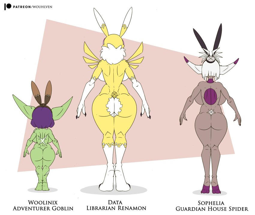 digimon digimon_(creature) fluffy fox_girl fox_tail furry furry_female nail_polish renamon tail