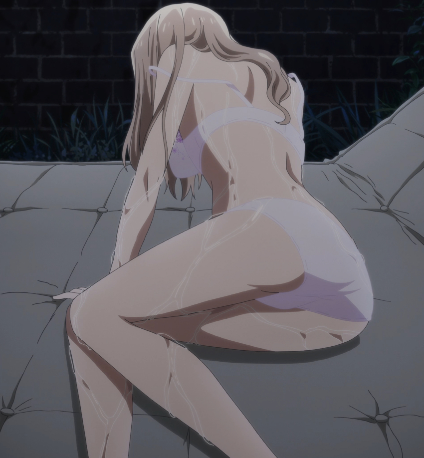 Aoki Clair Gleipnir Series Highres Screencap 1girl All Fours Ass Back Bare Legs Bare