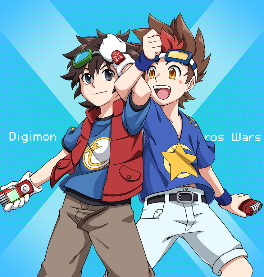 akashi_tagiru digimon digimon_xros_wars digimon_xros_wars:_toki_wo_kakeru_shounen_hunter-tachi kudou_taiki