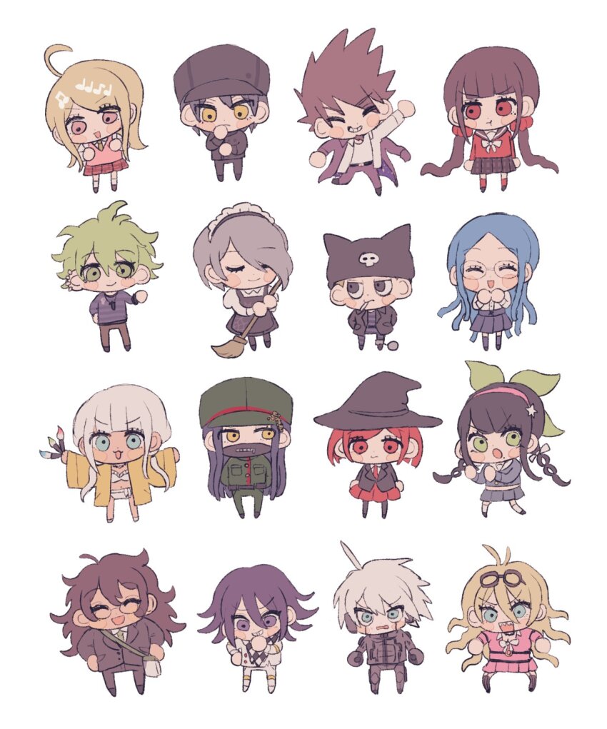 6+boys 6+girls :t ^_^ absurdly_long_hair ahoge akamatsu_kaede amami_rantaro android annoyed antenna_hair apron arm_belt arm_up backpack bag bags_under_eyes ball_and_chain_restraint baseball_cap beanie belt belt_buckle bikini black_apron black_belt black_dress black_eyes black_footwear black_hat black_jacket black_mask black_pants black_sailor_collar black_scarf black_shirt black_skirt blazer blonde_hair blue_corset blue_hair blue_pants blue_serafuku blue_shirt blue_skirt blue_theme blunt_bangs blush_stickers bob_cut bow bowtie bracelet broom brown-framed_eyewear brown_footwear brown_hair brown_jacket brown_pants brown_suit buckle buttons chabashira_tenko checkered_clothes checkered_scarf chest_belt chibi cigarette closed_eyes closed_mouth coat coat_partially_removed collared_coat collared_jacket collared_shirt corset covered_mouth danganronpa_(series) danganronpa_v3:_killing_harmony dark-skinned_female dark-skinned_male dark_skin double-breasted dress dress_shirt ear_piercing everyone expressionless eyelashes fake_horns fighting_stance formal fortissimo frilled_bikini frills frown furrowed_brow gakuran glasses goggles goggles_on_head gokuhara_gonta green_bow green_eyes green_hair green_hat green_jacket green_pants grey_hair grey_hairband grey_pants grey_thighhighs grin hair_between_eyes hair_bow hair_ornament hair_over_one_eye hair_over_shoulder hair_scrunchie hairband hand_on_own_chin hand_on_own_elbow hand_on_own_hip hands_in_pockets hands_on_own_chin happy harukawa_maki hat highres holding holding_broom holding_paintbrush horned_headwear horns hoshi_ryoma insect_cage iruma_miu jacket jewelry k1-b0 kneehighs leather leather_jacket long_hair long_sleeves looking_ahead looking_at_another looking_at_viewer low_twintails maid_headdress mask medium_dress messy_hair midriff miniskirt mizu_kuki mole mole_under_eye mole_under_mouth momota_kaito mouth_hold mouth_mask multiple_belts multiple_boys multiple_girls multiple_hair_bows multiple_piercings musical_note musical_note_hair_ornament musical_note_print navel necktie no_gloves no_jacket o-ring o-ring_belt oma_kokichi open_clothes open_jacket open_mouth orange_necktie outstretched_arms outstretched_hand paintbrush pants peaked_cap pendant piercing pinafore_dress pink_hairband pink_serafuku pink_shirt pink_skirt pink_vest plaid_clothes plaid_skirt pleated_skirt pout purple_coat purple_eyes purple_hair purple_pants red_eyes red_hair red_necktie red_scrunchie red_shirt red_skirt red_socks ribbed_legwear round_eyewear saihara_shuichi sailor_collar scarf school_uniform scrunchie serafuku sharp_teeth shinguji_korekiyo shirogane_tsumugi shirt shoes short_hair simple_background single_ankle_cuff skirt skirt_set skull_print sleeveless sleeveless_dress smile socks space_print spider_web_print spiked_hair starry_sky_print stomach striped_clothes striped_pants striped_shirt suit sweeping swimsuit teeth thigh_belt thigh_strap thighhighs thinking tojo_kirumi twintails two-sided_coat two-sided_fabric two-tone_pants two-tone_scarf two-tone_shirt upper_teeth_only v-neck v-shaped_eyebrows very_long_hair vest waist_bow wavy_mouth white_background white_bag white_belt white_bikini white_bow white_bowtie white_footwear white_hair white_jacket white_pants white_sailor_collar white_scarf white_shirt white_socks witch_hat yellow_belt yellow_eyes yonaga_angie yumeno_himiko zipper zipper_pull_tab