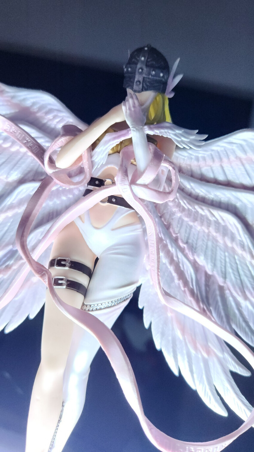 angel angel_girl angewomon digimon digimon_(creature) head_wings long_hair mask wings