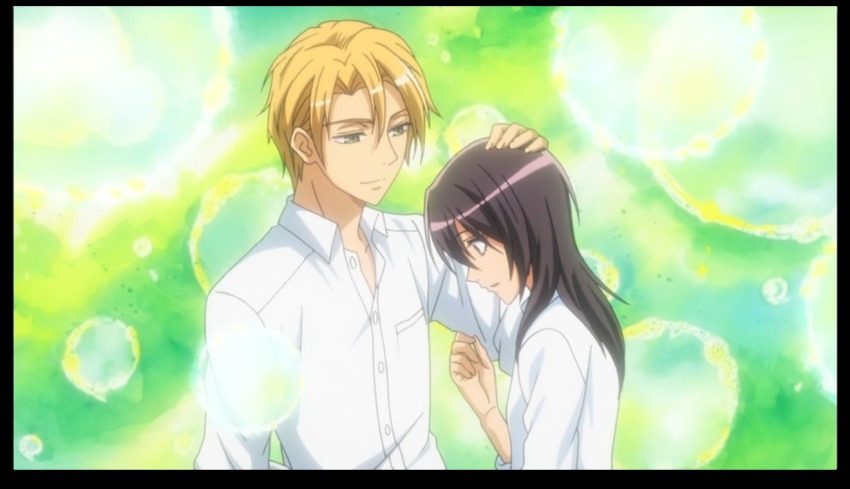 1boy 1girl anime_screenshot ayuzawa_misaki kaichou_wa_maid-sama! tagme usui_takumi