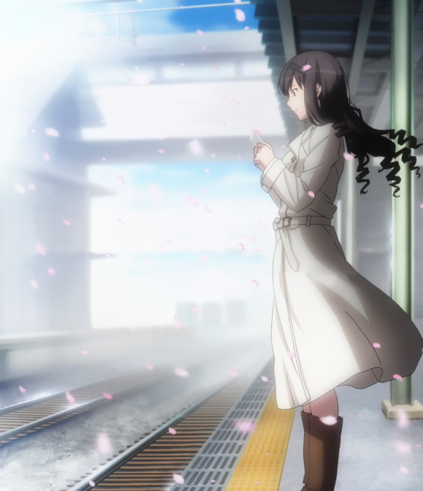 Morishima Haruka Amagami Highres Screencap Stitched Third Party Edit 1girl Boots Coat 1102