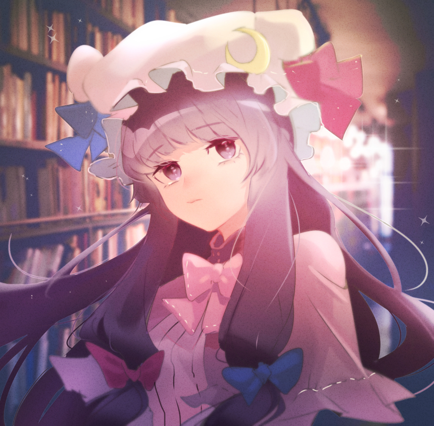 Patchouli Knowledge Touhou Commentary Highres Korean Commentary