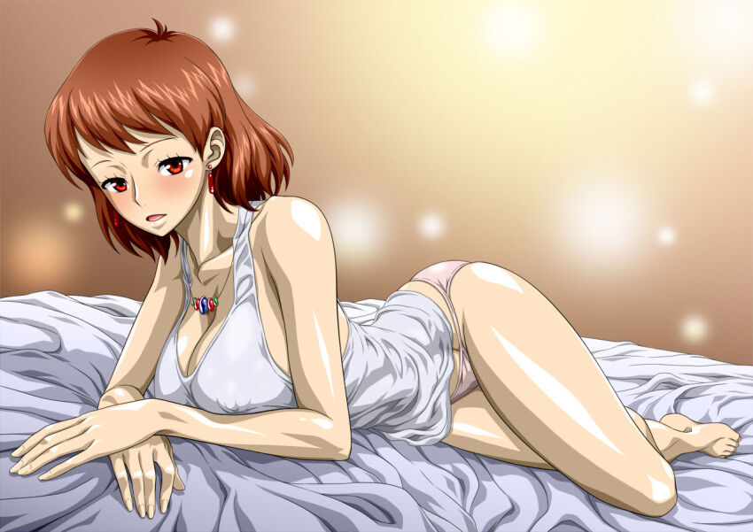 1girl ass breasts brown_hair covered_erect_nipples female_focus kaze_no_tani_no_nausicaa large_breasts nausicaa nel-zel_formula panties solo studio_ghibli underwear