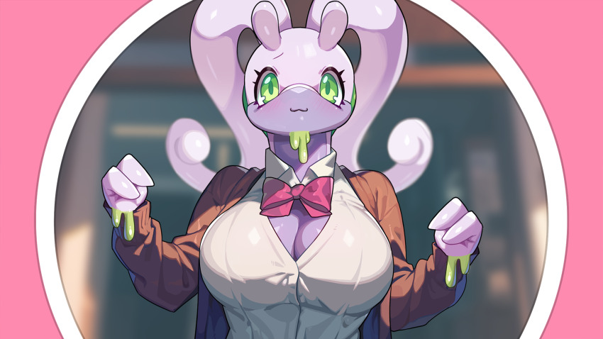 1girl creatures_(company) drunkoak furry furry_female game_freak gen_6_pokemon goodra highres nintendo pokemon