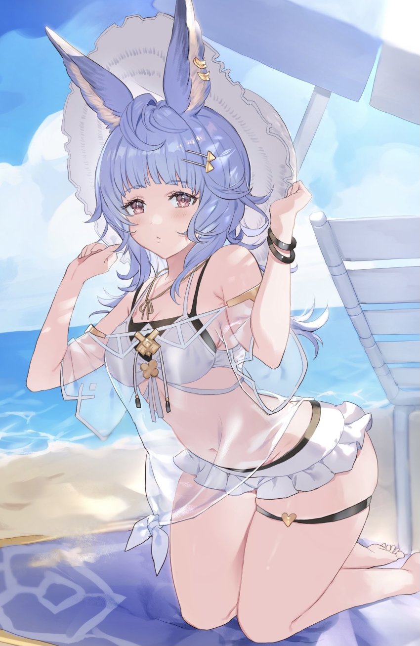 Shiromimin Tikoh Tikoh Summer Granblue Fantasy Highres 1girl