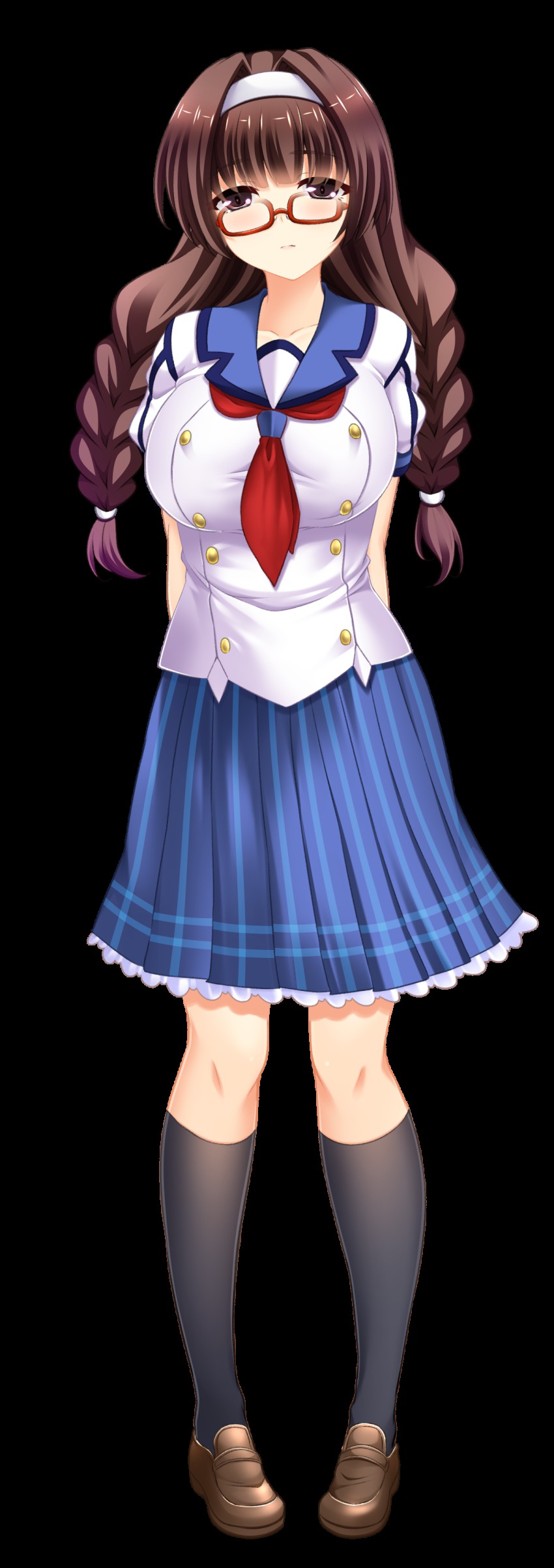 Hinata Sora Sengakuji Maya Stray School Absurdres Game Cg Highres 1girl Arms Behind Back
