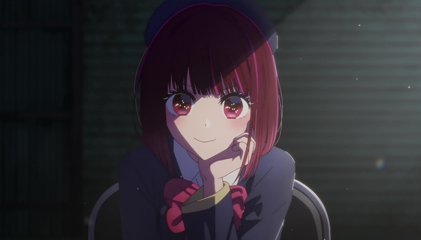 arima_kana bob_cut hat inverted_bob oshi_no_ko red_eyes red_hair short_hair