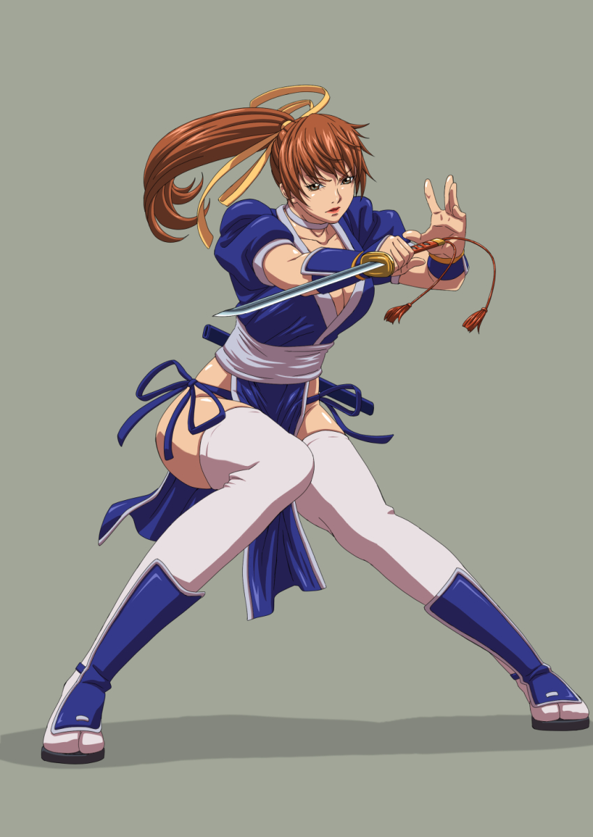 Kasumi Doa Dead Or Alive Artist Request Highres 1girl Breasts Highleg Large Breasts
